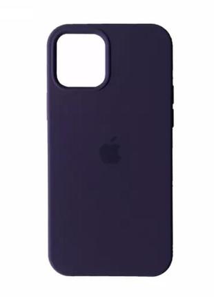 Чехол silicone case full  для apple iphone 15 (6.1") фиолетовый