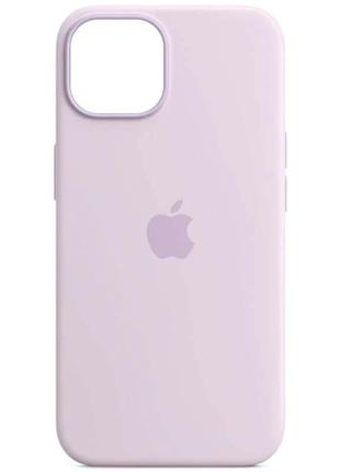 Чохол silicone case full для apple iphone 15 (6.1") лавандовий(фіолетовий)