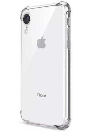 Прозрачный противоударный чехол  iphone xr (с усиленными углами) ultra air