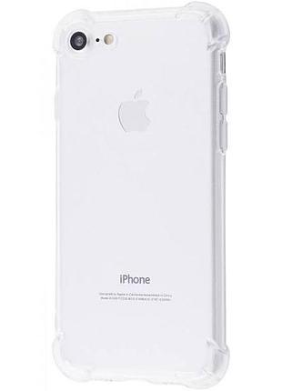 Силіконовий прозорий чохол (протиударний) для apple iphone se 2020 /7/8