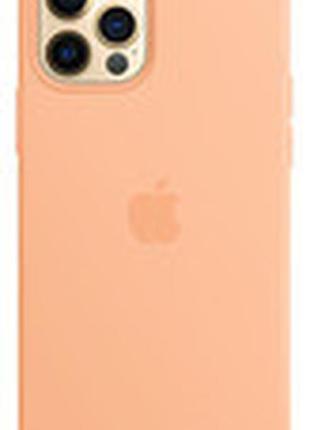 Чохол apple оригінальний silicone case with magsafe  для apple iphone 12/12 pro (cantaloupe)персиковий
