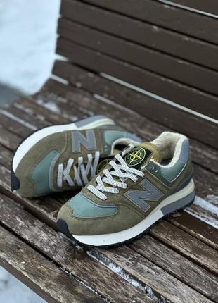 New balance 574 legacy x stone island5 фото