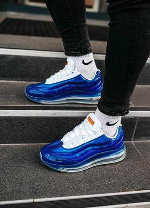 ✅ мужские кроссовки nike air max 720/95 heron (blue)✅