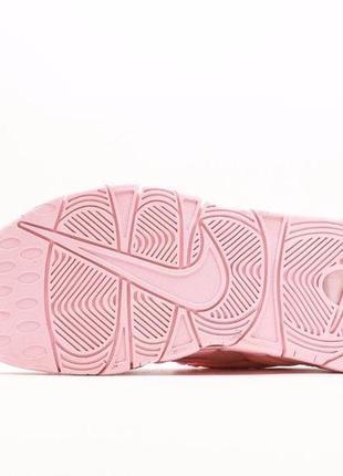 Женские кроссовки nike uptempo pink 2024 / найк аптемпо розовые высокие демисезонные весенние, летние, осенние новинки обувь 20246 фото