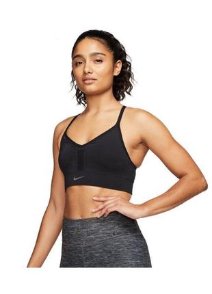 Женский спортивный бюстгальтер nike indy bra, черный m