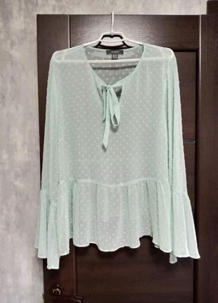 Брендовая красивая блуза р.18-20