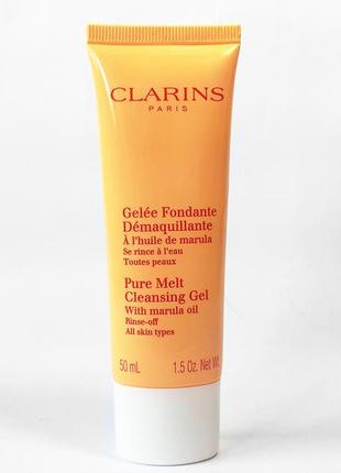 Очищающий гель для лица clarins pure melt cleansing gel with marula2 фото