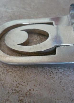 Винтаж металлическая пряжка застежка для ремня, пояса, фурнитура, серебристая8 фото