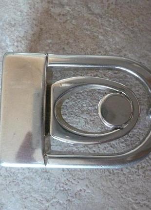 Винтаж металлическая пряжка застежка для ремня, пояса, фурнитура, серебристая