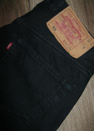 Джинсы levi's 501 черные / винтаж / w33 / l306 фото