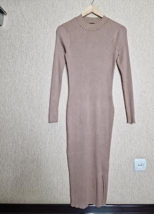 Стильное длинное платье в рубчик new look, 69% вискоза4 фото