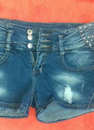 Жіночі короткі шортики/вища посадка / 28р/стрейч