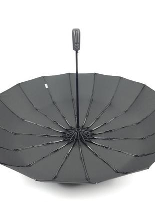 Стильный мужской большой зонт автомат от toprain на 16 спиц, антишторм4 фото