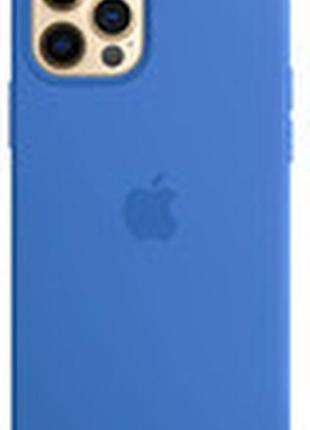 Чохол apple оригінальний silicone case with magsafe  для apple iphone 12/12 pro  (capri blue)синій