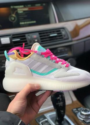 Кросівки adidas zx 5k boost grey pink mint4 фото