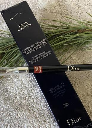 Dior crayon contour levres карандаш для губ #760