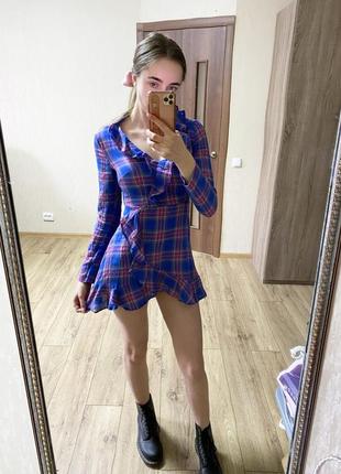 Трендовое платье missguided petite в клетку ✨