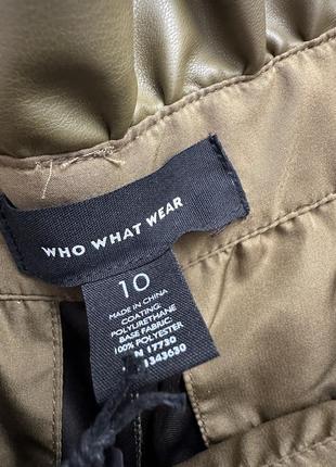 Кожаные брюки who what wear m-l4 фото