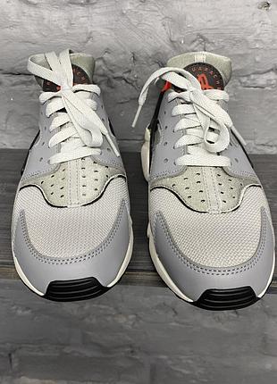 Nike huarache “grey fog&amp;team orange”3 фото