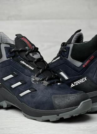 Зимние кожаные ботинки, кроссовки термо, adidas clima gore-tex denim8 фото