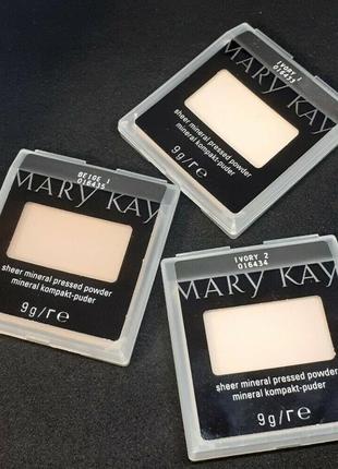 Компактна мінеральна пудра мері кей mary kay