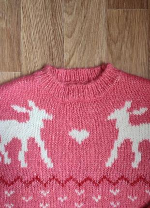 Зимовий светр з орнаментом розмір s2 фото