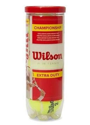 Мячи теннисные wilson championship xd 3 ball wrt100101 (3 шт.)