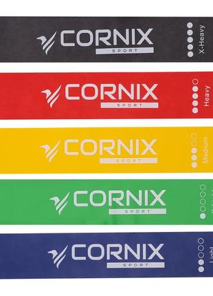 Резинки для фітнесу cornix mini power band набір 5 шт 1-20 кг xr-00455 фото