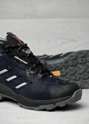 Зимние кожаные ботинки, кроссовки термо, adidas clima gore-tex denim6 фото