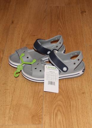 Детские босоножки сандалии crocs crocband кроксы с13, j1, j2, j3 оригинал4 фото