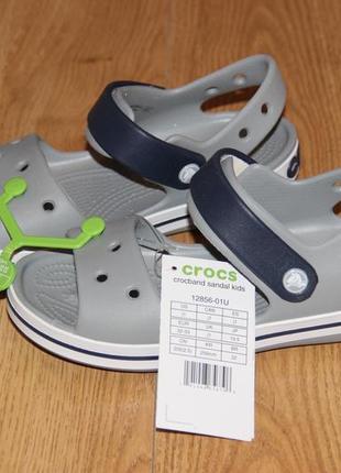 Детские босоножки сандалии crocs crocband кроксы с13, j1, j2, j3 оригинал6 фото