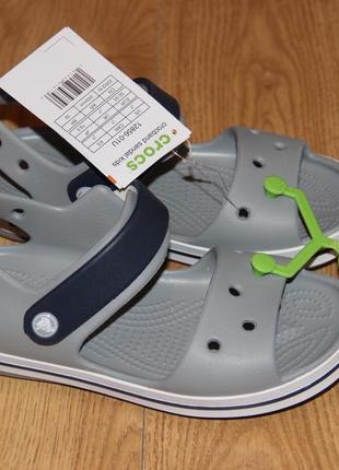 Детские босоножки сандалии crocs crocband кроксы с13, j1, j2, j3 оригинал7 фото