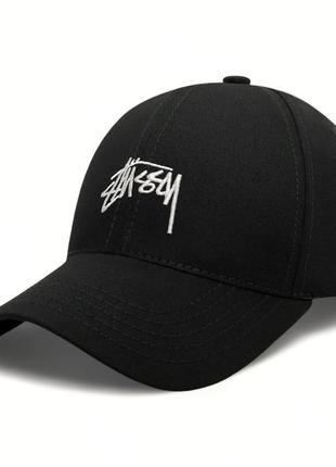 Женская кепка stussy \ стусси бейсболка черная  m 54-59 \  l 59-62