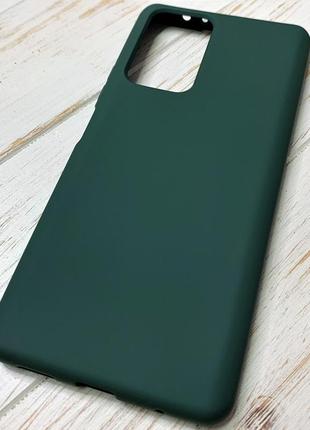 Силіконовий чохол soft silicone case full для xiaomi redmi note 10 pro темно-зелений (бампер)