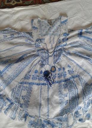 Блузка батиста з вирізами на плечах, оборками, топ у богемному стилі "бохо" asos8 фото