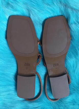 Кожаные босоножки zara3 фото
