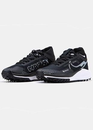 Чоловічі кросівки nike pegasus trail 4 gore-tex  / найк пегасус гортекс демісезонні весняні, літні, осінні чорно-білі