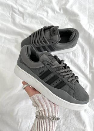 Кросівки adidas campus x bad bunny graphite сірі жіночі