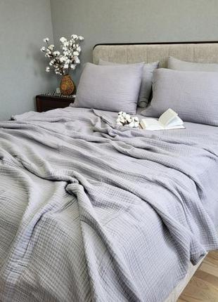 Smoke grey, muslin (нав. 50*70см-2шт)