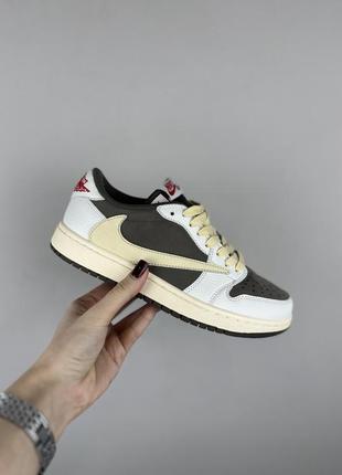 Кросівки nike jordan 1 retro low og sp travis scott reverse mocha жіночі / чоловічі