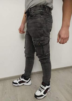 Чоловічі джинси карго.2 фото