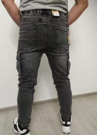 Чоловічі джинси карго.3 фото