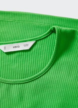 Зелена футболка mango s, m, l, 36, 38, 40, 44, 46, 483 фото