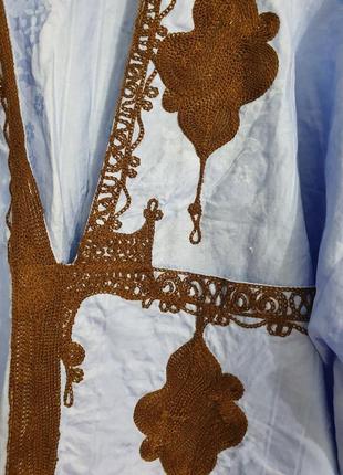 Платье сарафан летнее ручная вышивка оверсайс2 фото