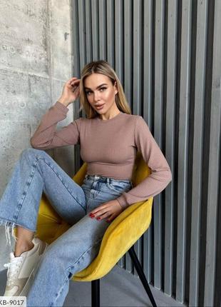 Стильный топ рубчик2 фото