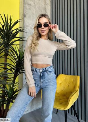 Стильный топ рубчик4 фото