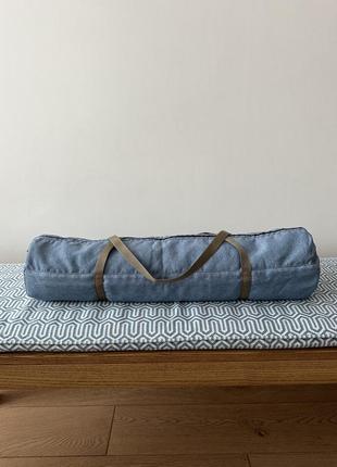 Сумка для йога-килимка світло-блакитного кольору3 фото