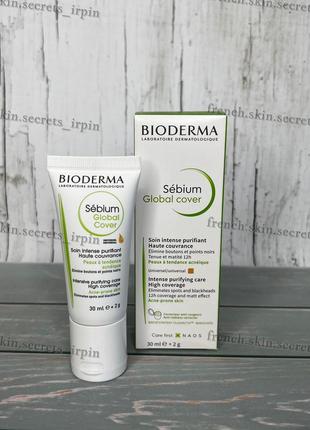 Тональний засіб bioderma sebium global cover 30+21 фото