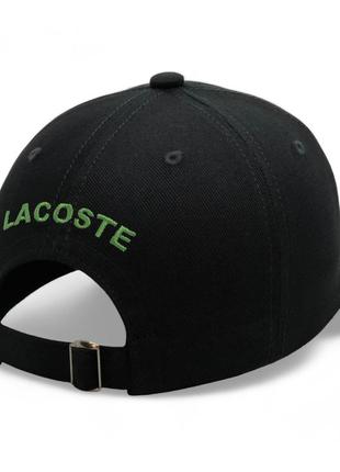 Кепка lacoste черная бейсболка / мужская и женская кепка m 54-58 \ l 59-622 фото