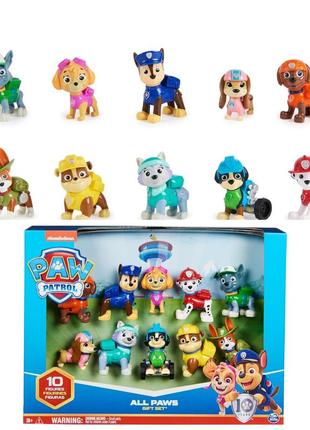 Игровой набор щенячий патруль paw patrol все персонажи